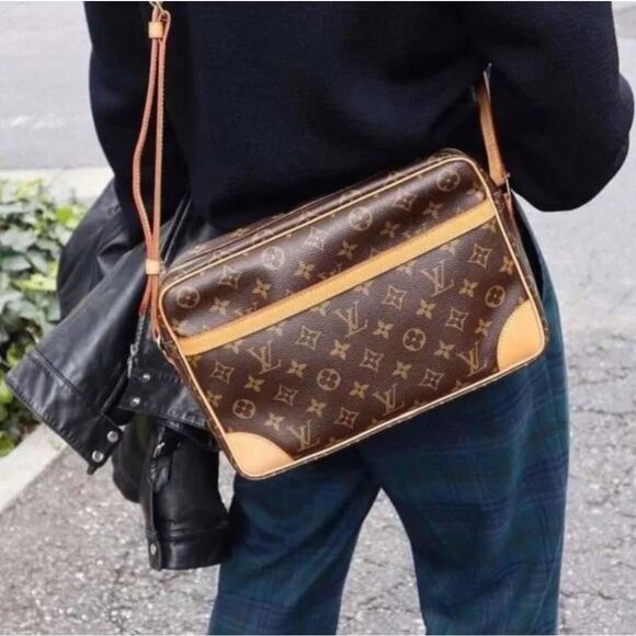 Louis Vuitton Trocadero 30 Shoulder Crossbody Bag LV Monogram Brown Tan Vintage - Picture 12 of 12